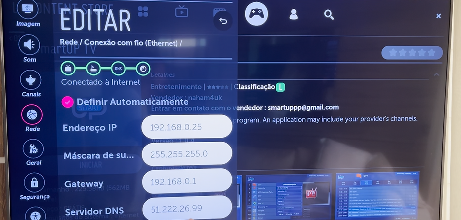 Alterando servidor DNS - Smart STB TV SMART